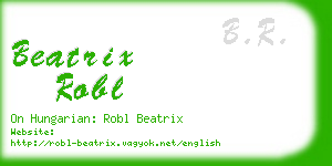 beatrix robl business card